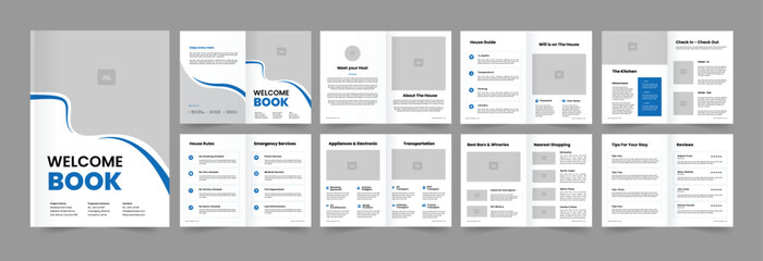  House Rental Welcome Book  Layout Template 