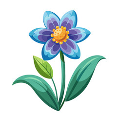 Fototapeta premium Abstract spring flower for card decor vector illustration