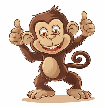 Happy monkey image
