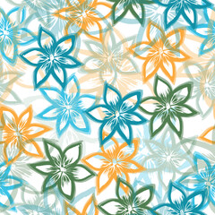  Collage contemporary seamless pattern.