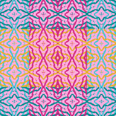 Blue and white watercolor ornament painted with watercolor on paper.