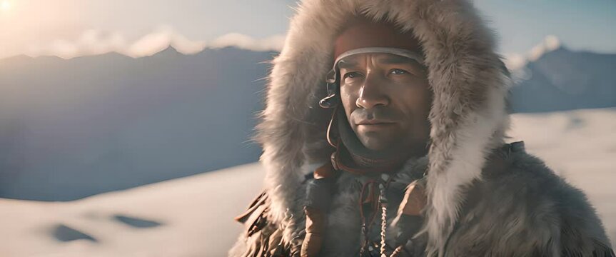 people from the Eskimo tribe, the Inuit tribe