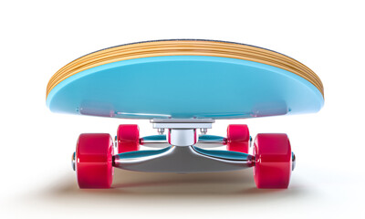 Modern skateboard isolated on white background
