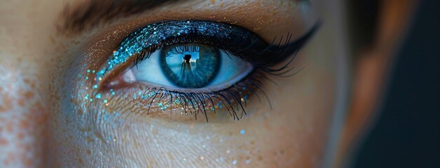 Eye of the Month A Glimpse into the World of Blue Eyeshadow Generative AI