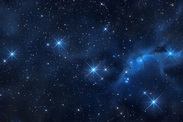 Naklejka na ściany i meble The Celestial Harmony of Lyra Constellation in the Night Sky - A Beautiful Representation of Starry Magnificence