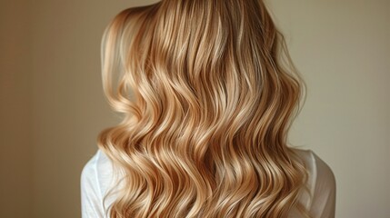 Fototapeta premium Blonde Curls in the Sunlight Generative AI