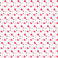 Simple Valentine's Hearts Background