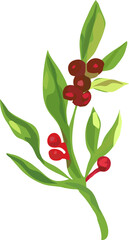 Tree illustration on transparent background.
