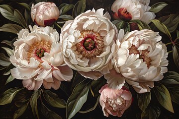 Peony Power A Flower-Filled Monthly Celebration Generative AI