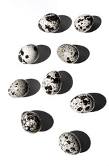 Quail Eggs in Minimalist Black and White