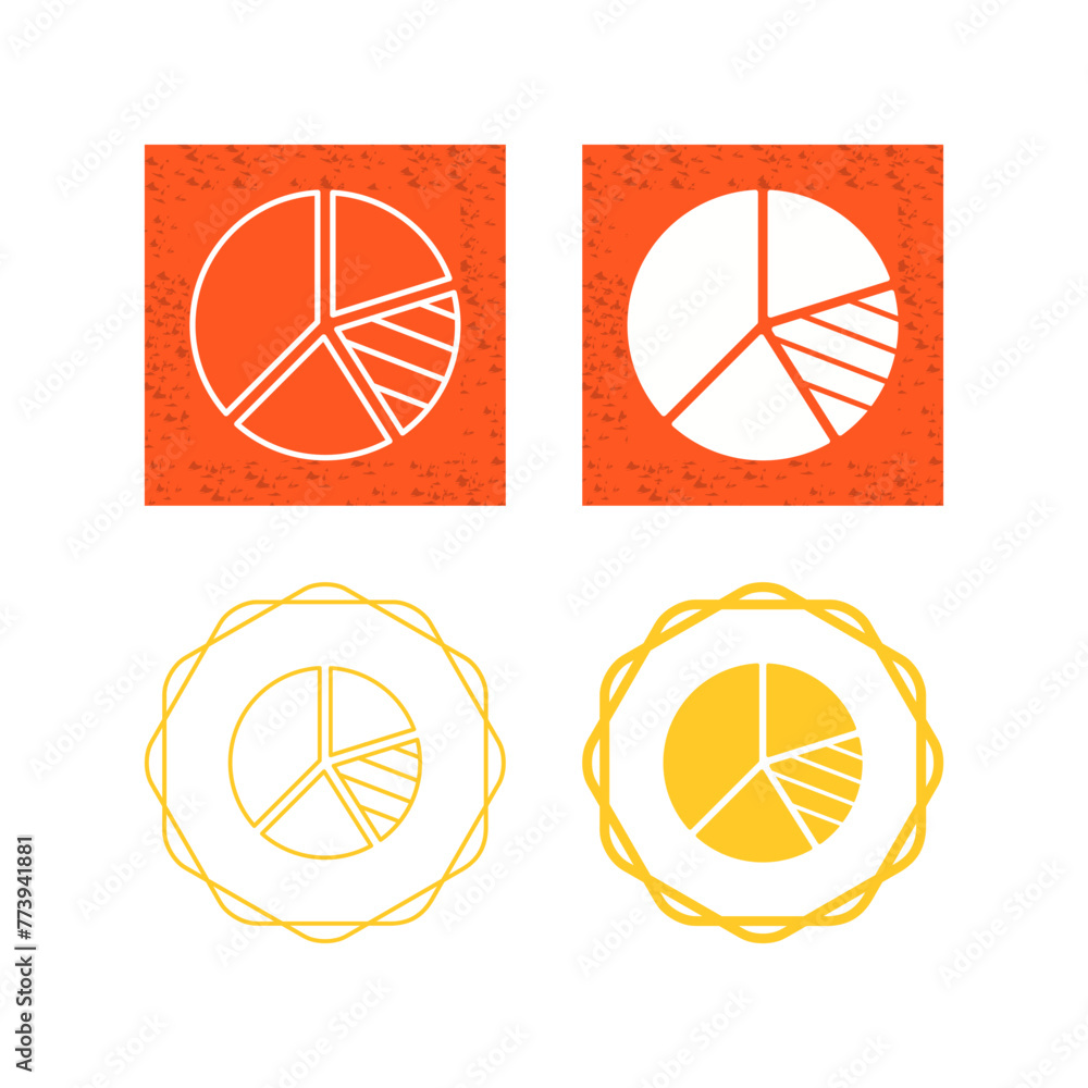 Wall mural Pie Chart Vector Icon