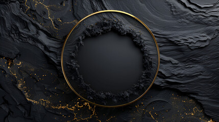 Fancy rpg icon on black background , generative ai