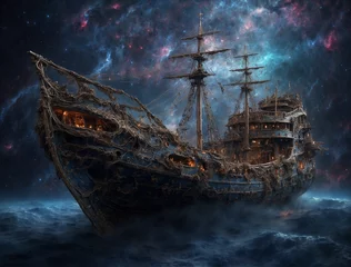 Gardinen ship in the sea © Jessica