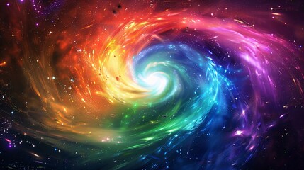 Colorful Vortex of the Month A Rainbow Swirl of Creativity Generative AI