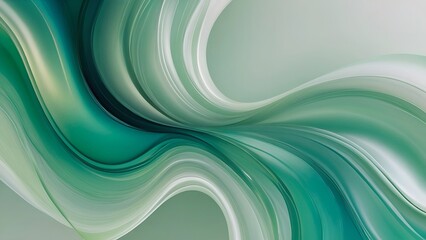 abstract blue and lime waves flow background