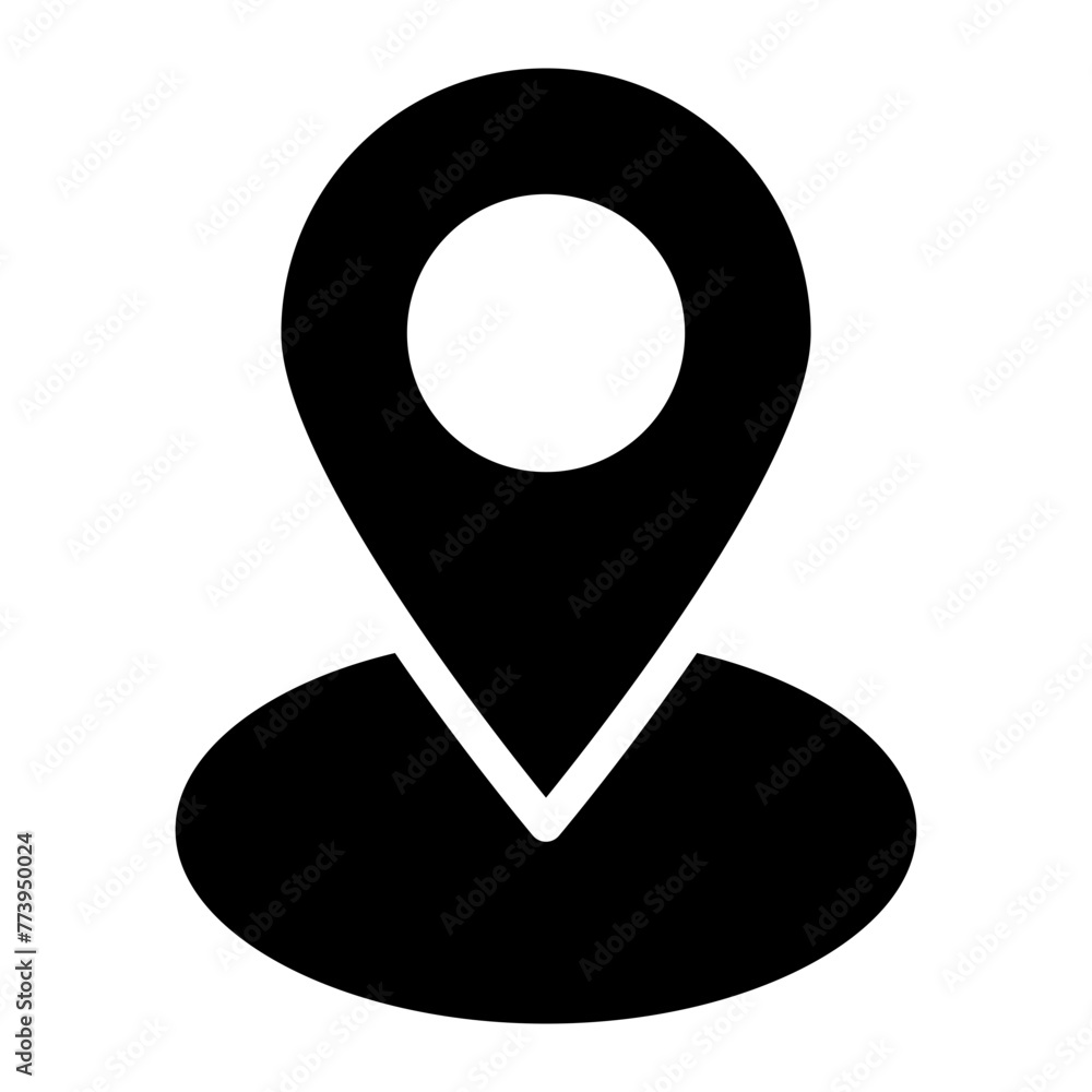 Poster location pin icon. map pin place marker. location icon. map marker pointer icon set. gps location sy