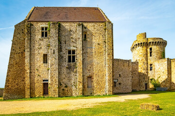 The castle courtyard