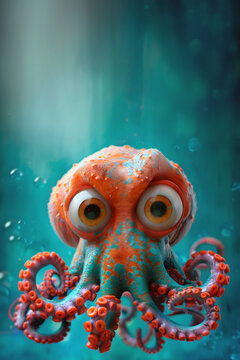 cute cartoon octopuss