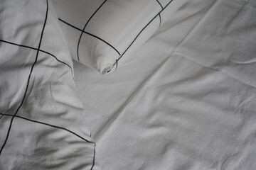 texture of a bedsheets fabric