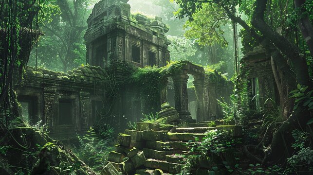 Amazing May Day Ruins Explore the Ancient Temple Generative AI