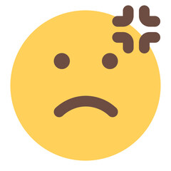 annoyed icon for illustration