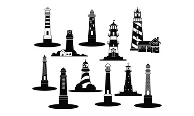 Light house SVG,, Gift boxes Silhouette, Gift boxes Cut File, Gift boxes cutting files, printable design, Clipart,