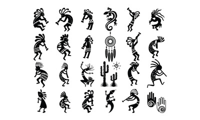 Kokopelli SVG,, Silhouette, Cut File, cutting files, printable design, Clipart,