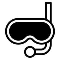 Diving mask icon