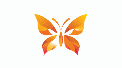 Butterfly icon vector illustration logo design flat vector