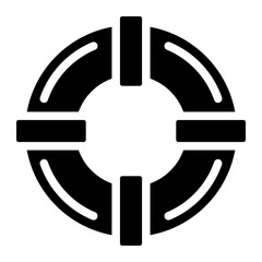 Lifebuoy ring icon.