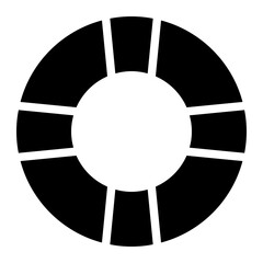 Lifebuoy ring icon.