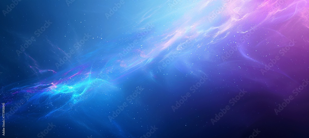 Poster purple nebula in space a stunning view of the universe generative ai