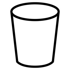 Glass of Water Icon Vector Design.