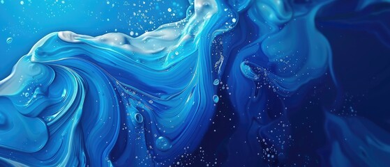 Abstract blue paint Background. Design banner element. Vector illustration