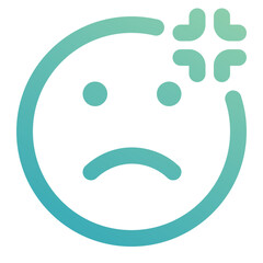 annoyed icon for illustration