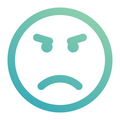 angry icon for illustration