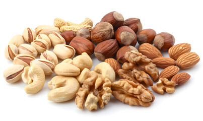Obraz premium Assorted nuts, Generative AI 