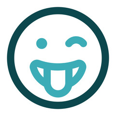 Obraz premium tongue out icon for illustration