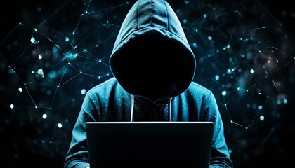 Hacker derrière un ordinateur - 773964278