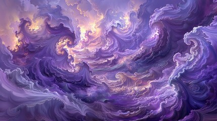  A surreal composition of swirling clouds and ethereal mists, inspired by the calming effects of aromatherapy
 - obrazy, fototapety, plakaty