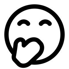 embrassed icon for illustration