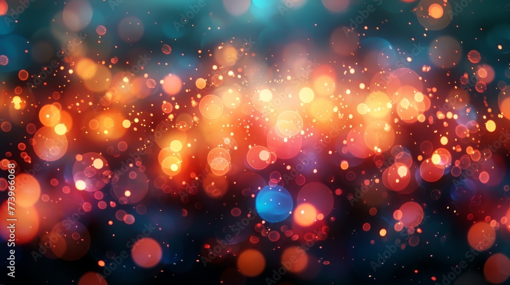 Poster a colorful background with many small circles. the circles are of different sizes and colors. the ba