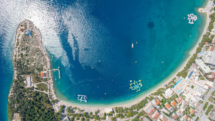 City beach in Makarska - Croatia - obrazy, fototapety, plakaty