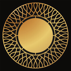 Luxury pattern border frame design