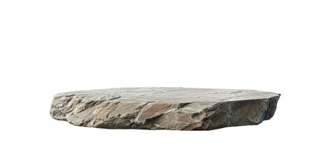 stone podium, a flat surface for displaying products on a white background.