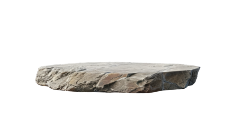 stone podium, a flat surface for displaying products on a white background.