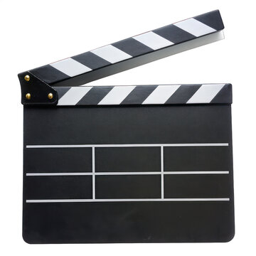 movie clapper board isolated on transparent background. png