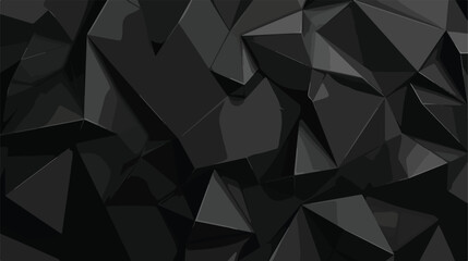Dark Black vector polygonal template. A vague abstract