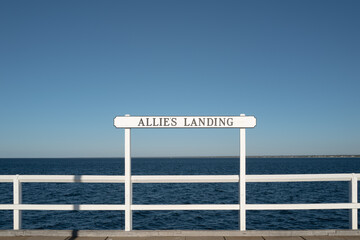 sign on the beach