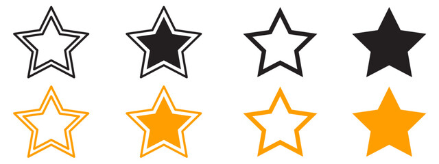 Product Review Star Icons for Consumer Ratings and Feedback in Retail